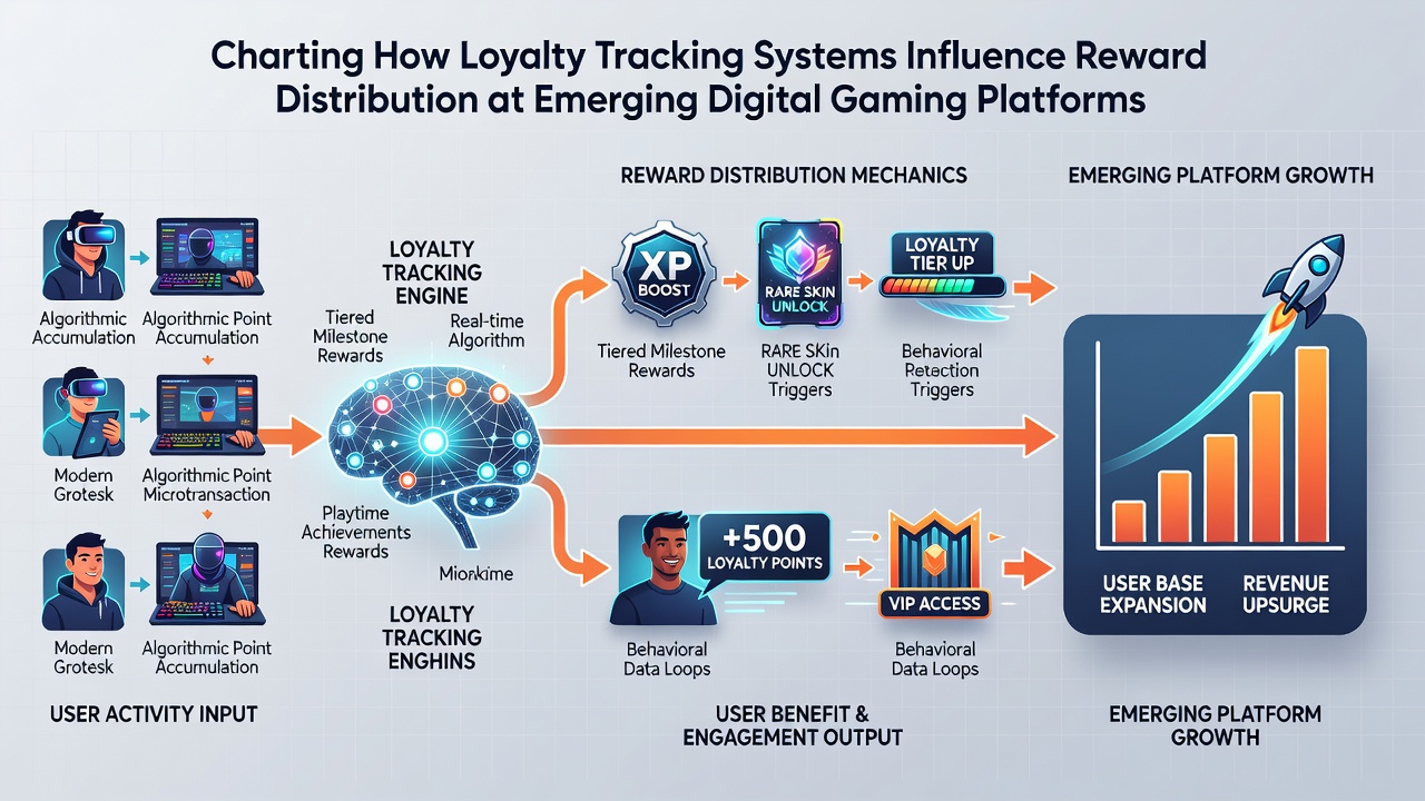 Analytics visualization showing player segmentation and reward distribution patterns on digital gaming platforms